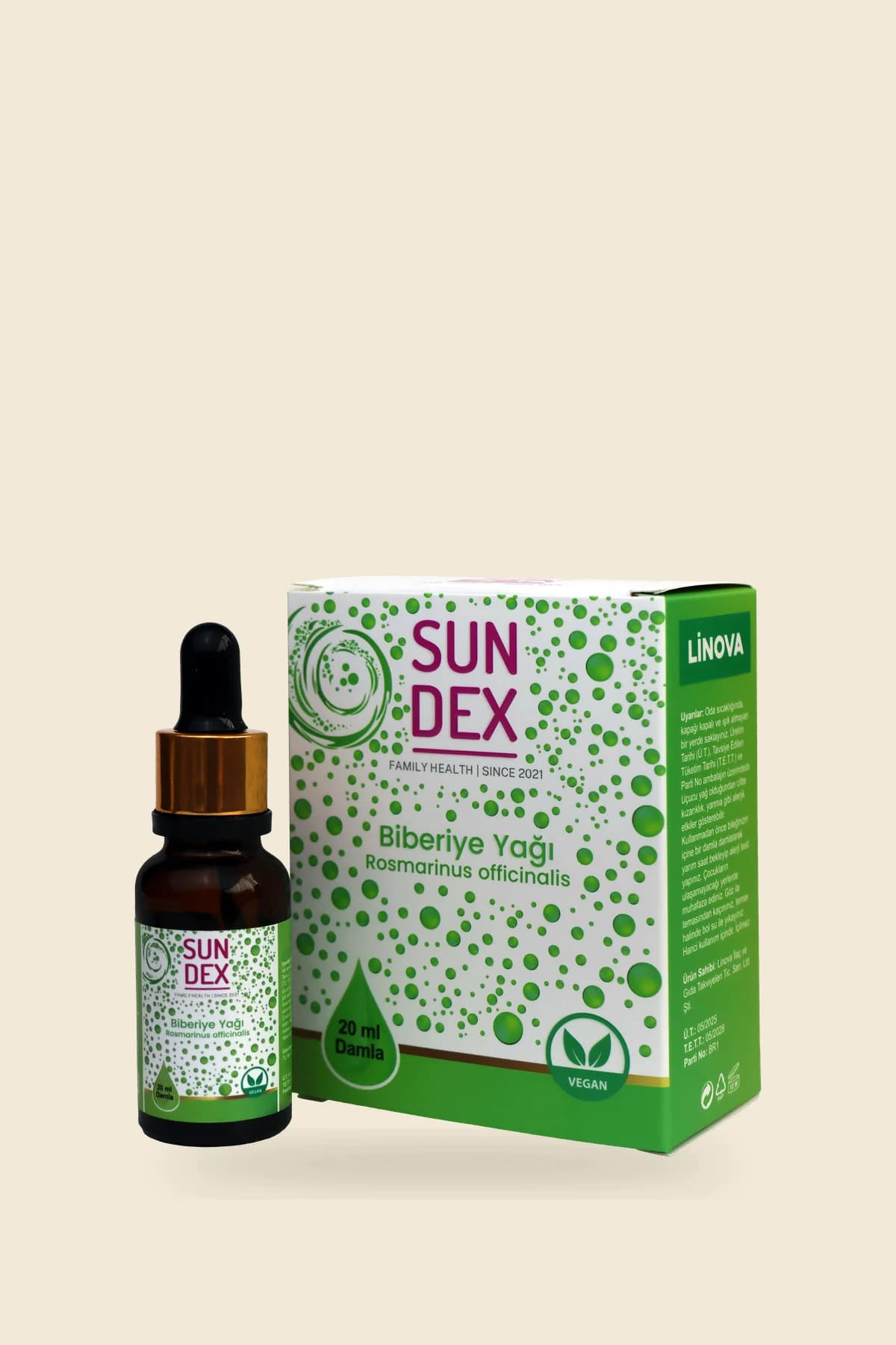 SUNDEX Biberiye Yağı, 20 ml