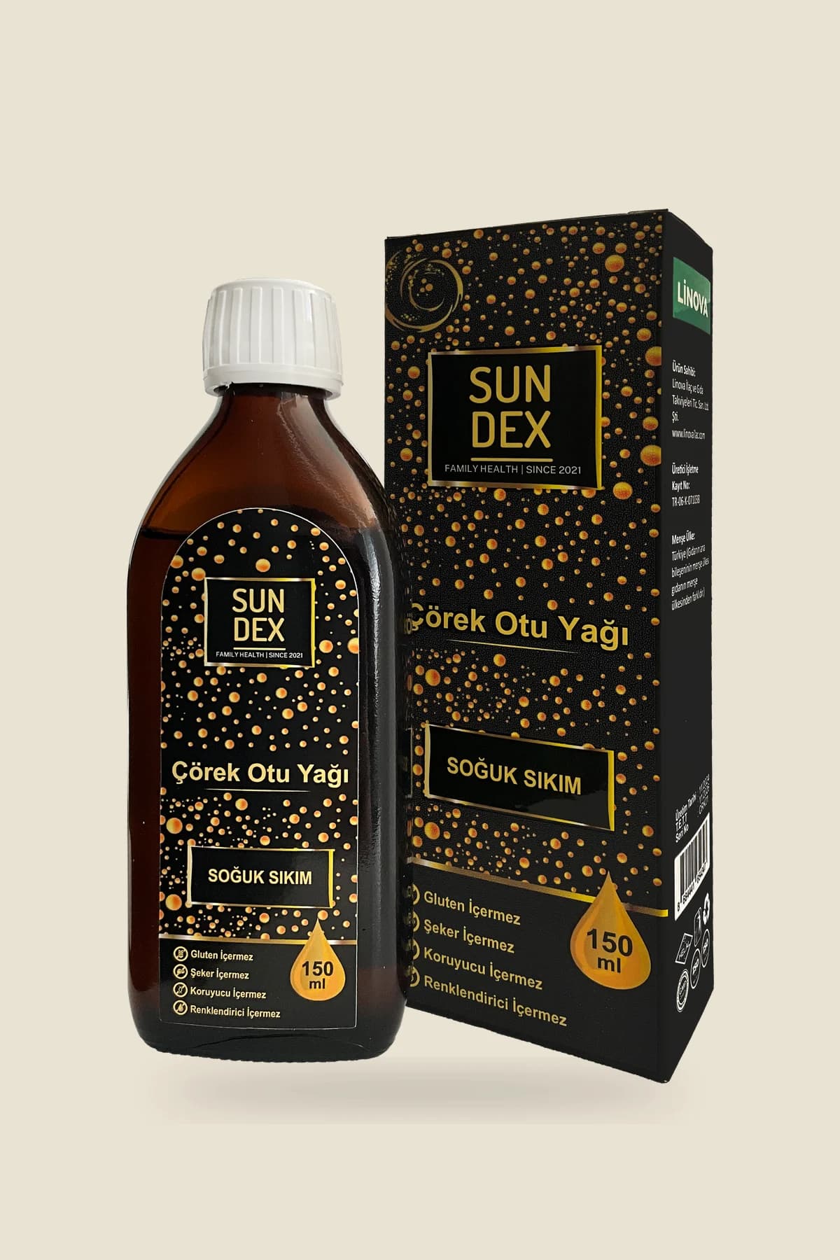 SUNDEX Çörek Otu Yağı, 150 ml
