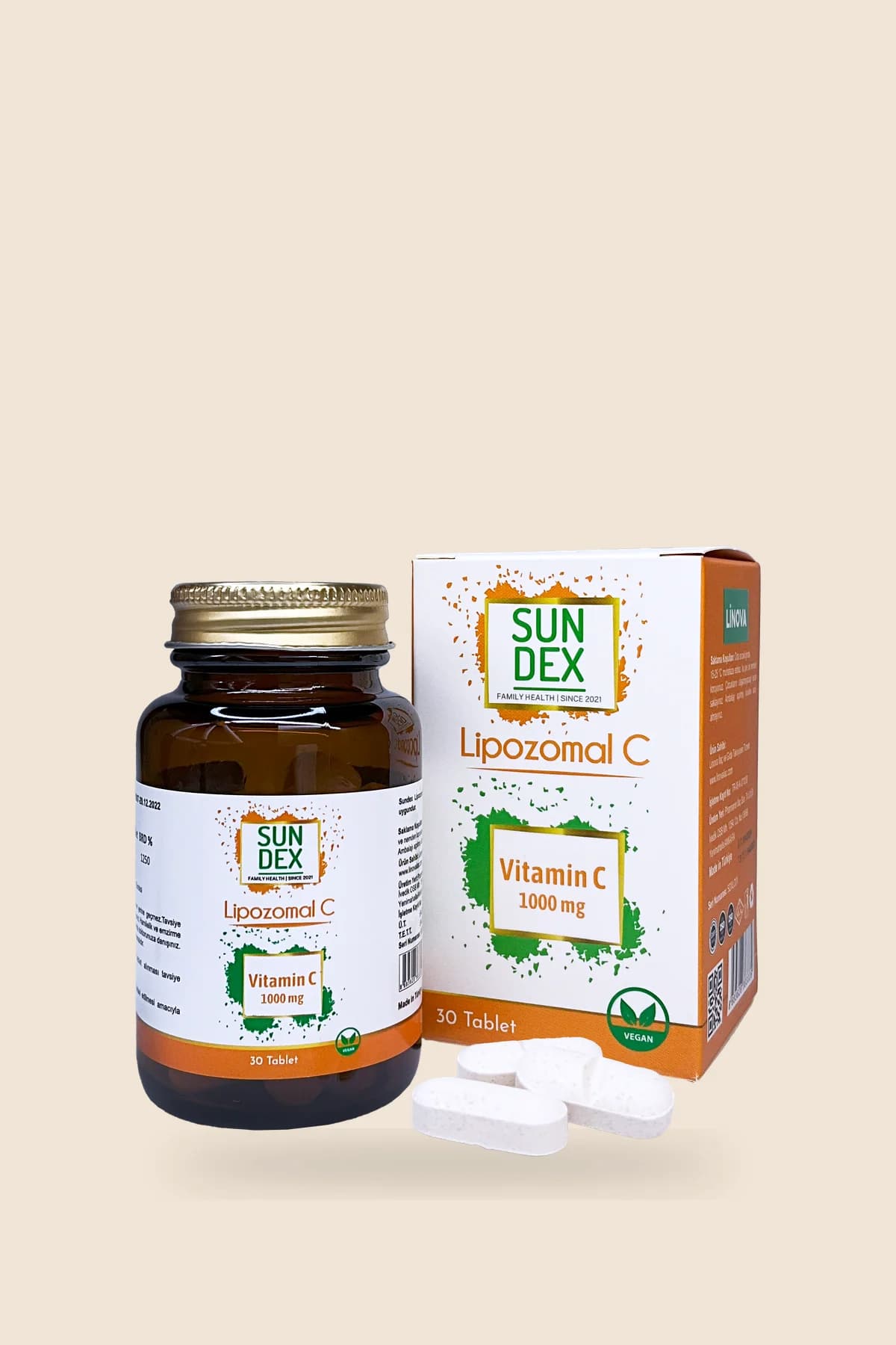 SUNDEX Lipozomal C, 30 Tablet