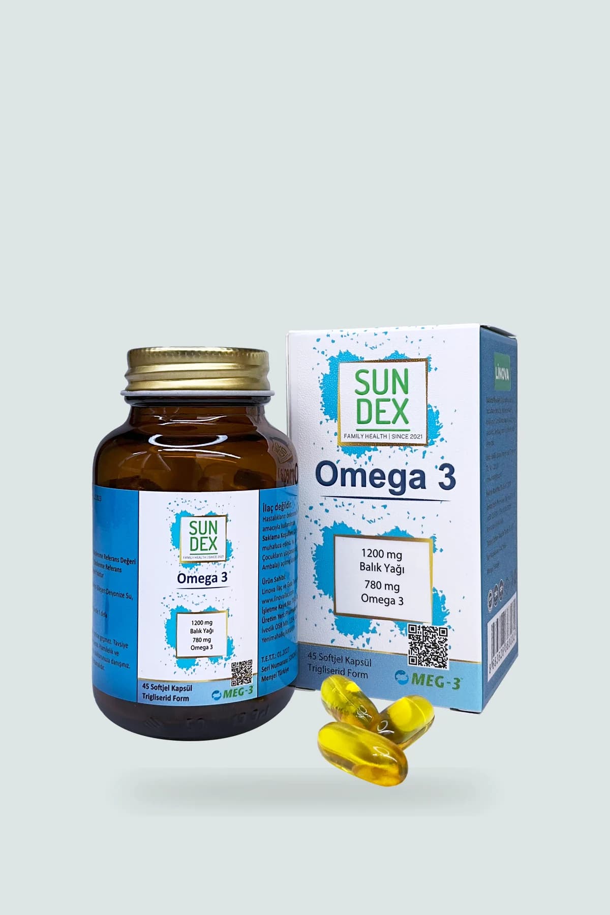 SUNDEX Omega 3, 45 Softjel Kapsül