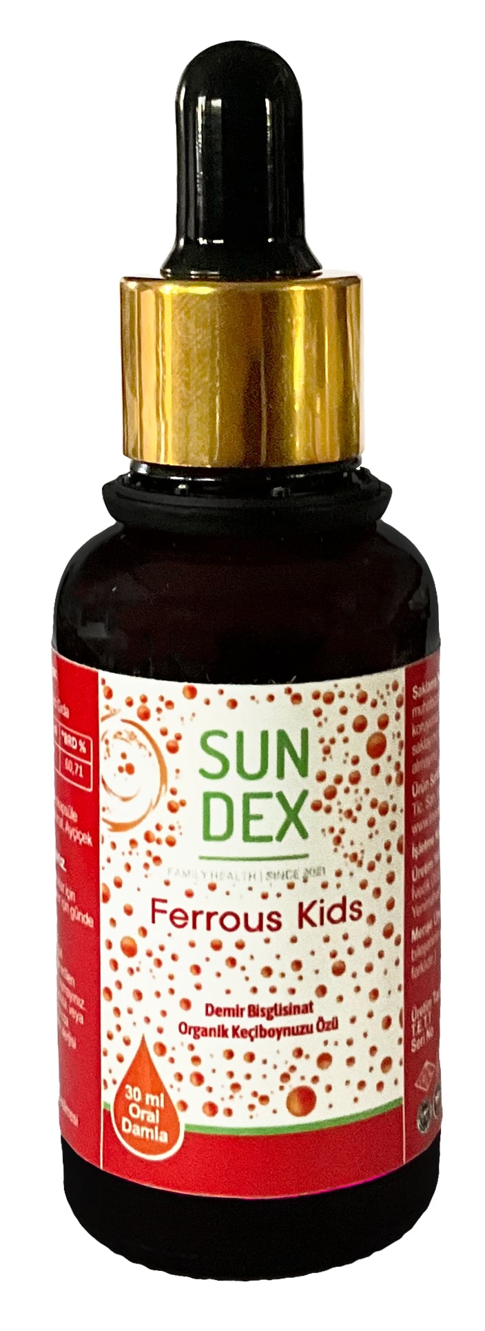 SUNDEX Ferrous Kids Demir Bisglisinat 30 ml Damla