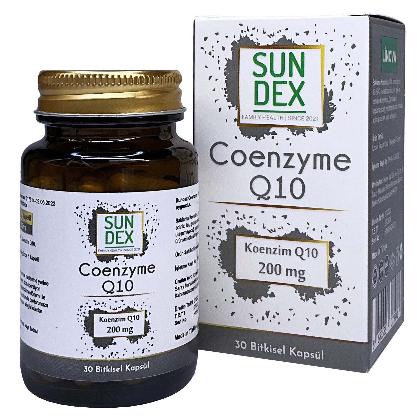 SUNDEX Koenzim Q10 200 mg 30 Bitkisel Kapsül