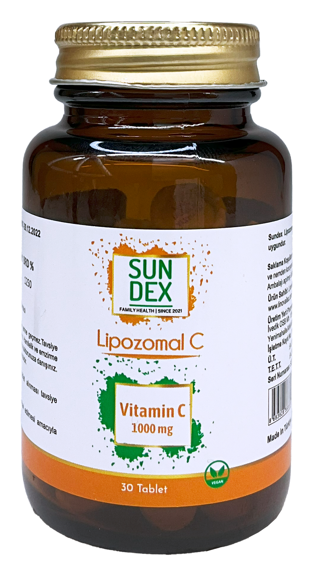 SUNDEX Lipozomal C 1000 mg 30 Tablet