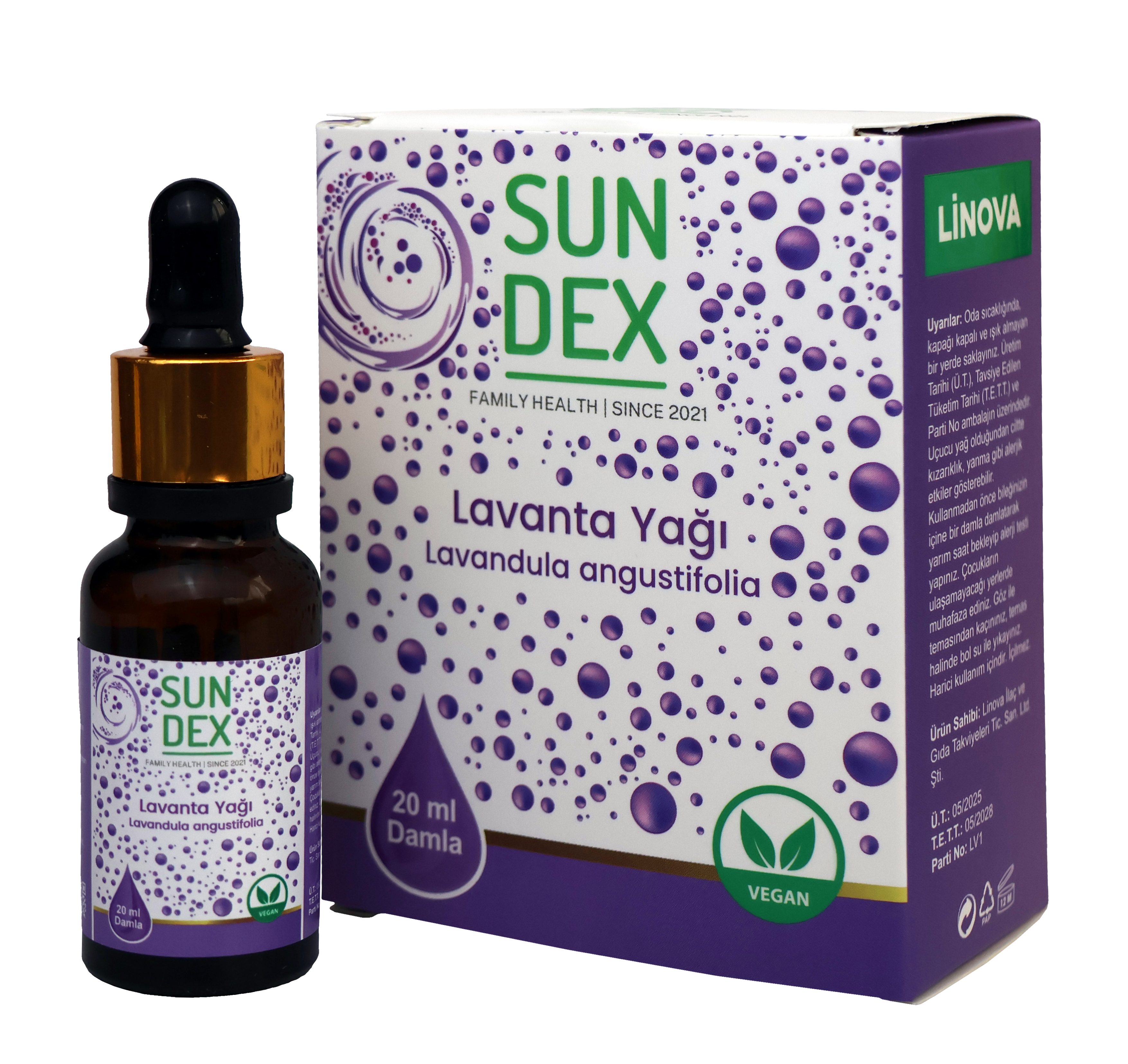 SUNDEX Lavanta Yağı %100 Saf 20 ml