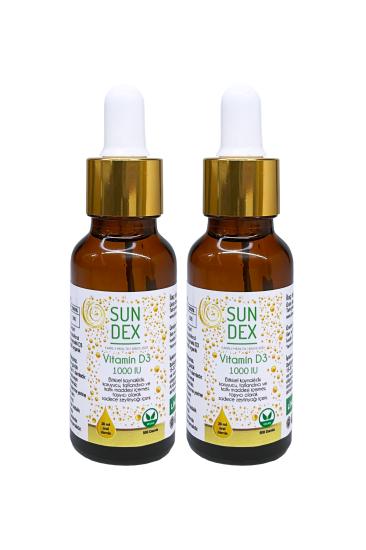 SUNDEX 2’Lİ VİTAMİN D3 1000 IU 2’li Avantaj Paketi