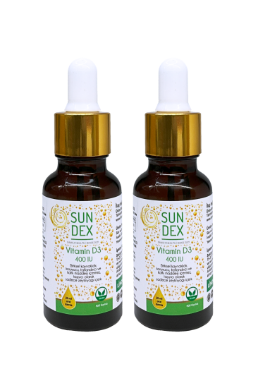SUNDEX Vitamin D3 400 IU 2’li Paket