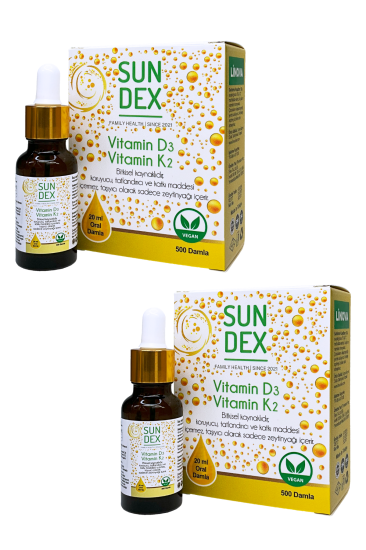 Sundex Vitamin D3 K2 2’li Paket