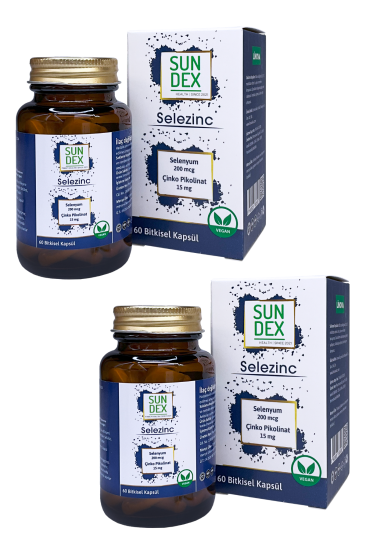 Sundex 2’li Paket Selezinc 60 Bitkisel Kapsül
