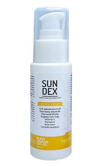 Sundex Healthy Shine SPF 50+ Yüz Güneş Kremi Yağlı ve Karma Ciltler