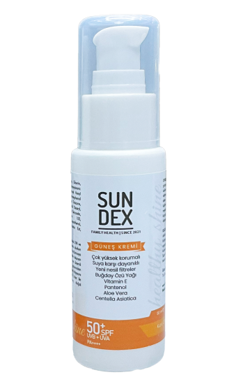 Sundex Healthy Shine SPF 50+ Yüz Güneş Kremi Kuru Ciltler