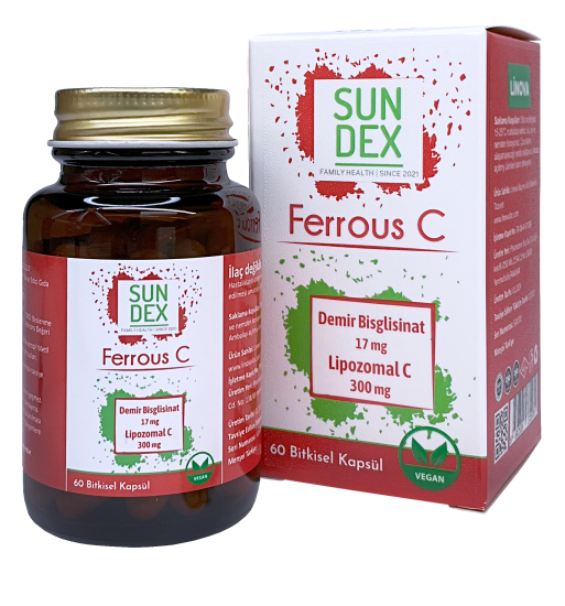 SUNDEX Ferrous C Demir Bisglisinat + Lipozomal C