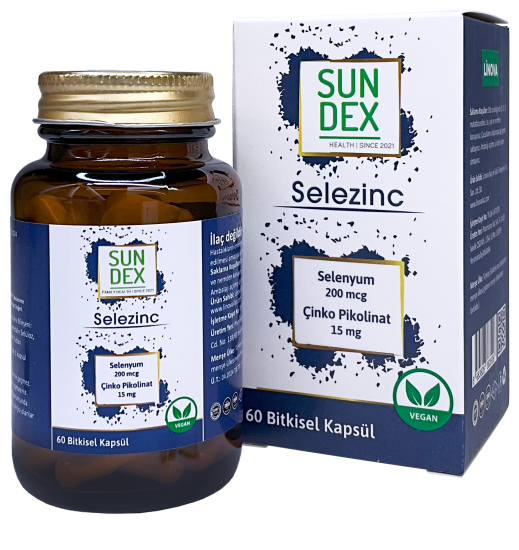 Sundex Selezinc 60 Bitkisel Kapsül