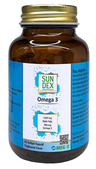 Sundex Omega 3 1200 mg 45 Softjel Kapsül