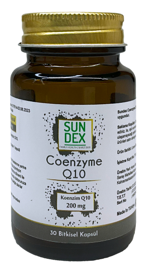 SUNDEX Koenzim Q10 200 mg 30 Bitkisel Kapsül