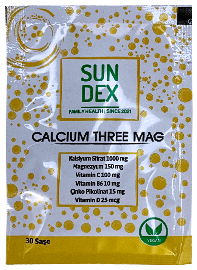 Sundex Calcium Three Mag 30 Saşe