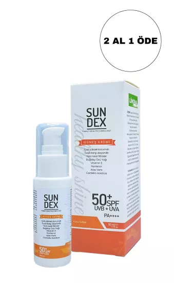 Sundex Healthy Shine SPF 50+ Yüz Güneş Kremi Kuru Ciltler